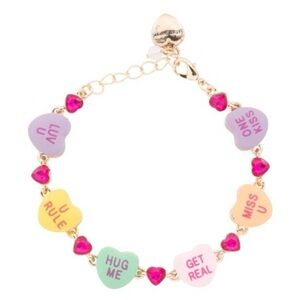 Betsey Johnson sweetheart multicolor Charm Bracelet